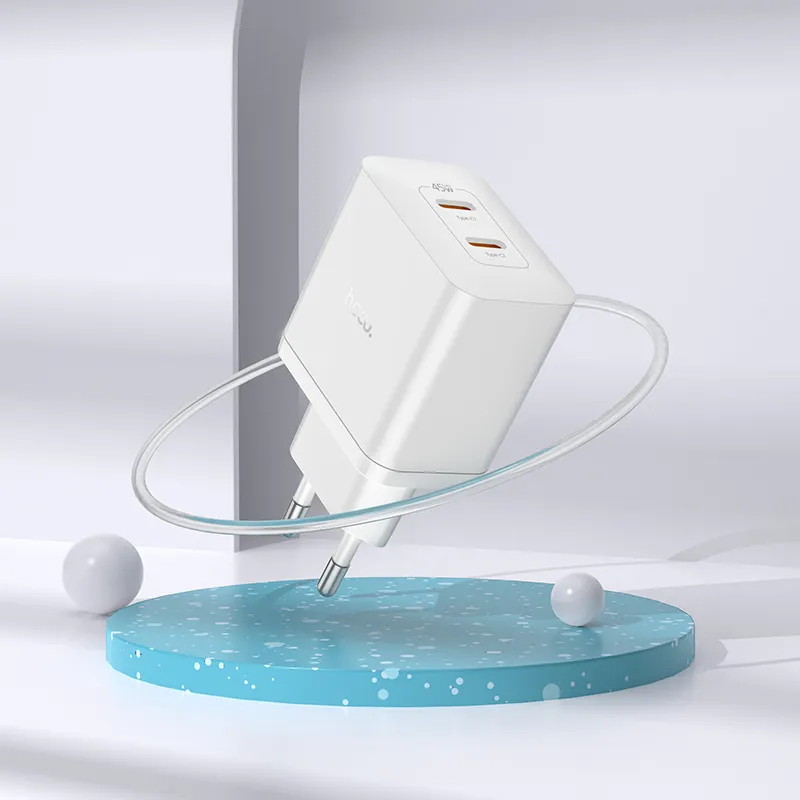 Củ Sạc PD45W GaN Hoco N35 Streamer (EU) đóng gói gọn nhẹ, dễ dàng vận chuyển và bảo quản