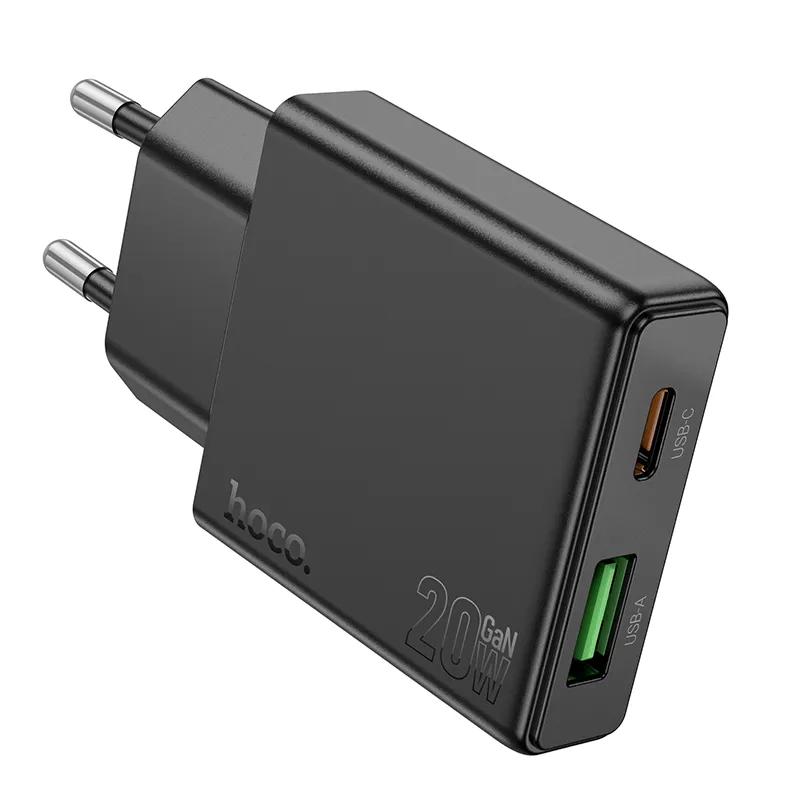 Củ Sạc PD20W+QC3.0 Hoco N38 Delgado sạc nhanh tích hợp PD & QC3.0 công suất 20W