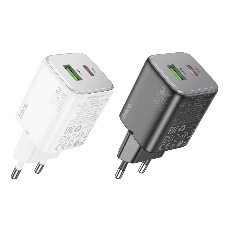 Củ Sạc PD20W+QC3.0 Hoco N41 Almighty (EU) với thiết kế nhỏ gọn và hiện đại