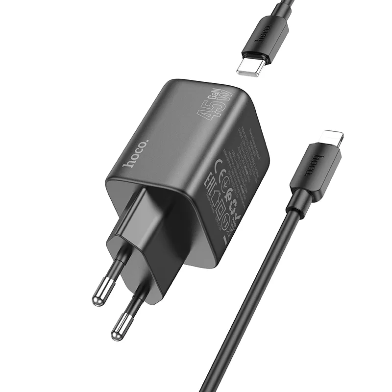 Trải nghiệm sạc nhanh, ổn định cùng bộ sạc Hoco N42 Elogiado PD45W
