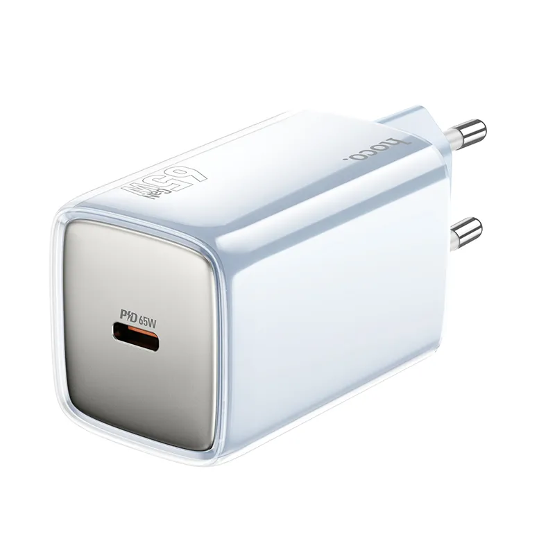 Củ Sạc PD65W Hoco N48 Glorious (EU) công suất 65W hỗ trợ PD, QC, FCP, AFC nhanh chóng