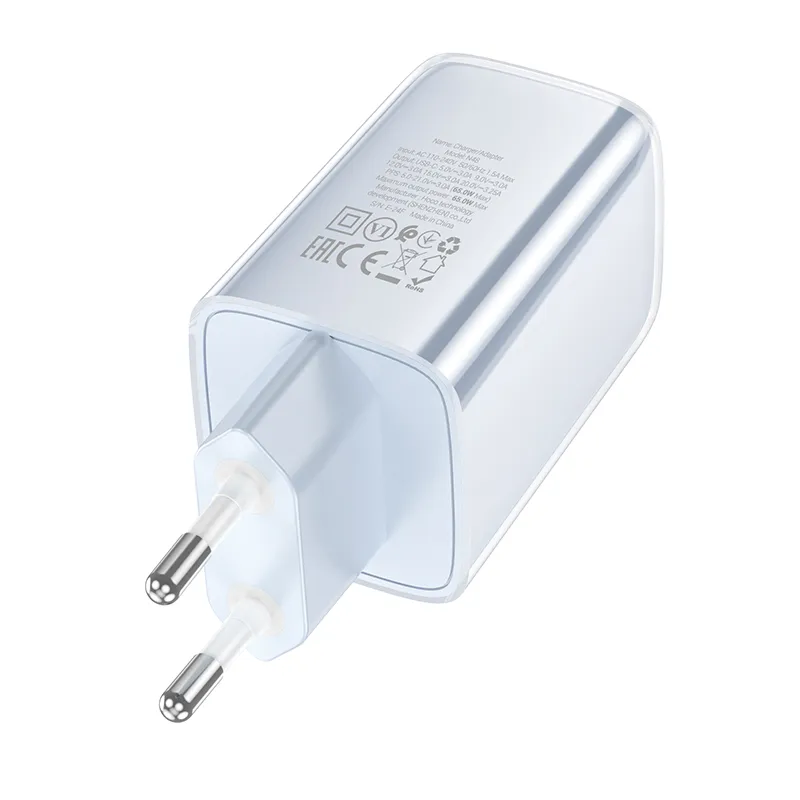 Tính năng chi tiết Củ Sạc PD65W Hoco N48 Glorious (EU) tích hợp nhiều chuẩn sạc quốc tế