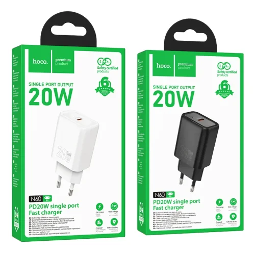 Củ Sạc PD20W Hoco N60 Gentle (EU)