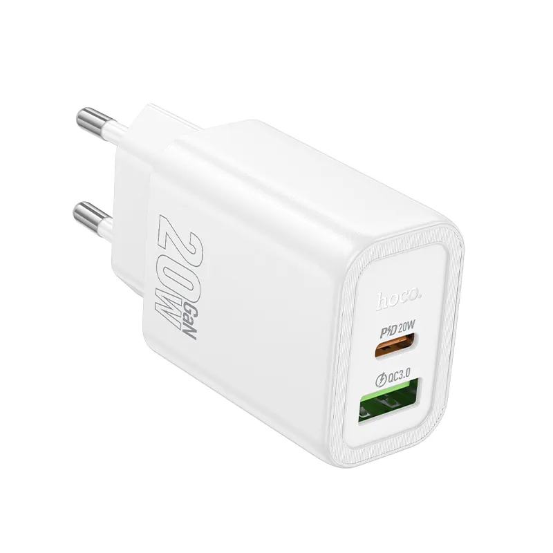 Trải nghiệm sạc nhanh an toàn với Củ Sạc PD20W+QC3.0 Hoco N61 Gentle (EU) chuẩn EU