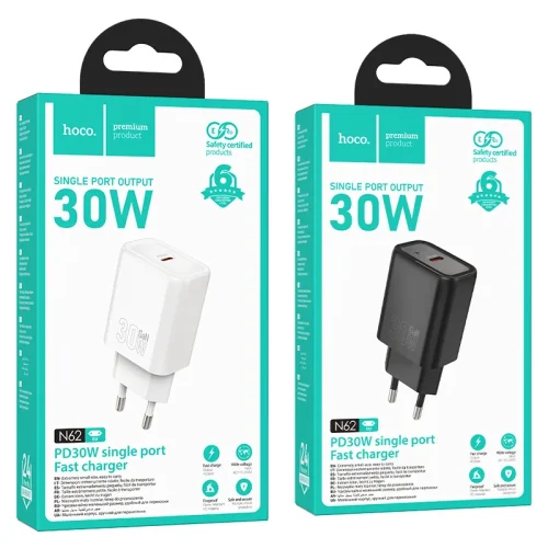 Củ Sạc PD30W Hoco N62 Gentle (EU)