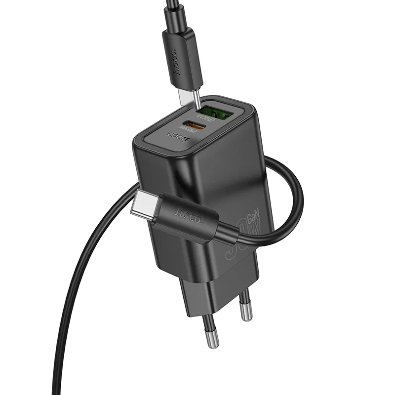 Đóng gói gồm bộ sạc và cáp C to C 60W dài 1m tiện dụng