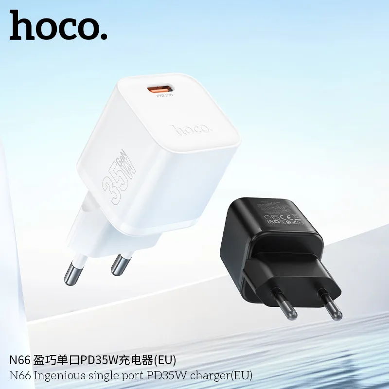 Củ sạc PD35W Hoco N66 Ingenious (EU) thiết kế nhỏ gọn hiệu quả cao