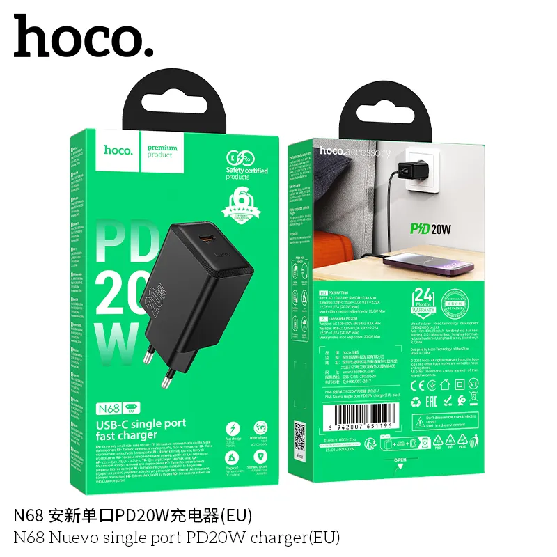 Đóng gói củ sạc tiện lợi chắc chắn, phù hợp quảng bá sản phẩm bán hàng