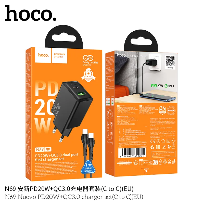 Đóng gói đầy đủ gồm củ sạc và dây cáp 1m, trọng lượng nhẹ 70g