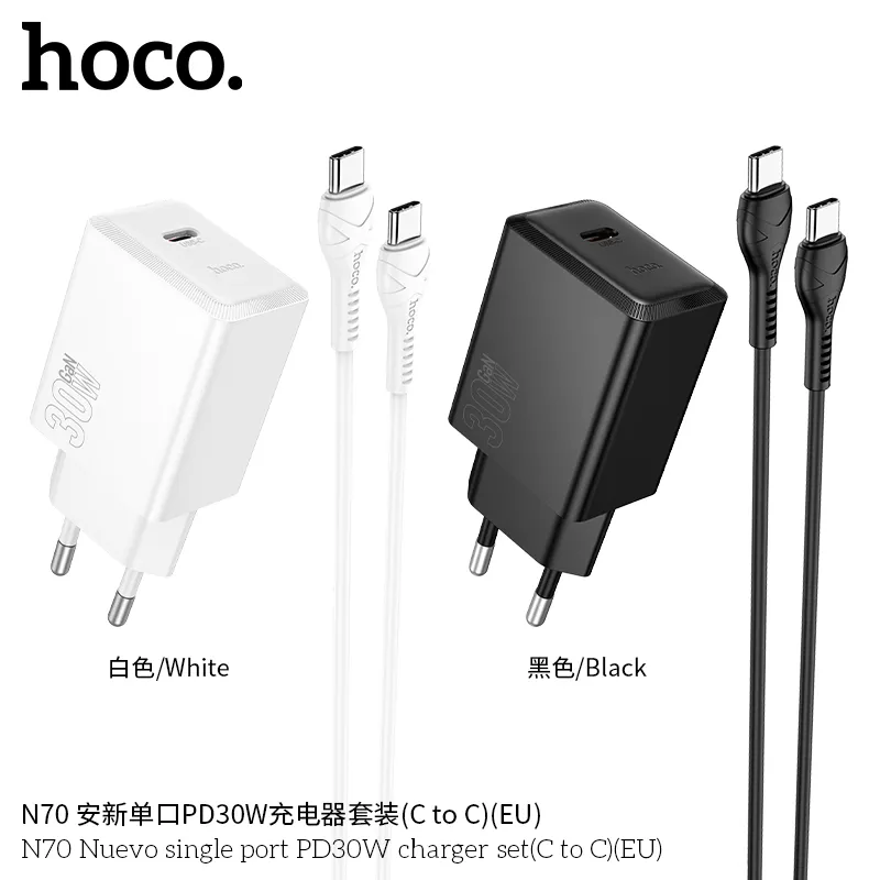 Tính năng chi tiết: sạc nhanh 30W, cáp 1m C to C 60W đi kèm, chuẩn EU, chống cháy