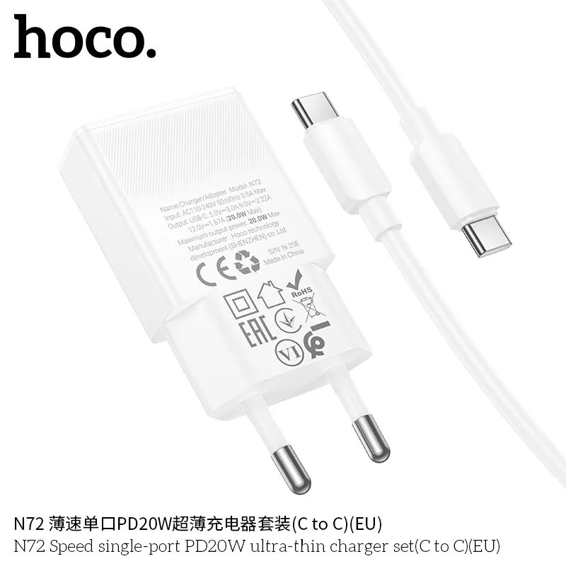 Công suất sạc nhanh PD20W tiết kiệm thời gian hiệu quả