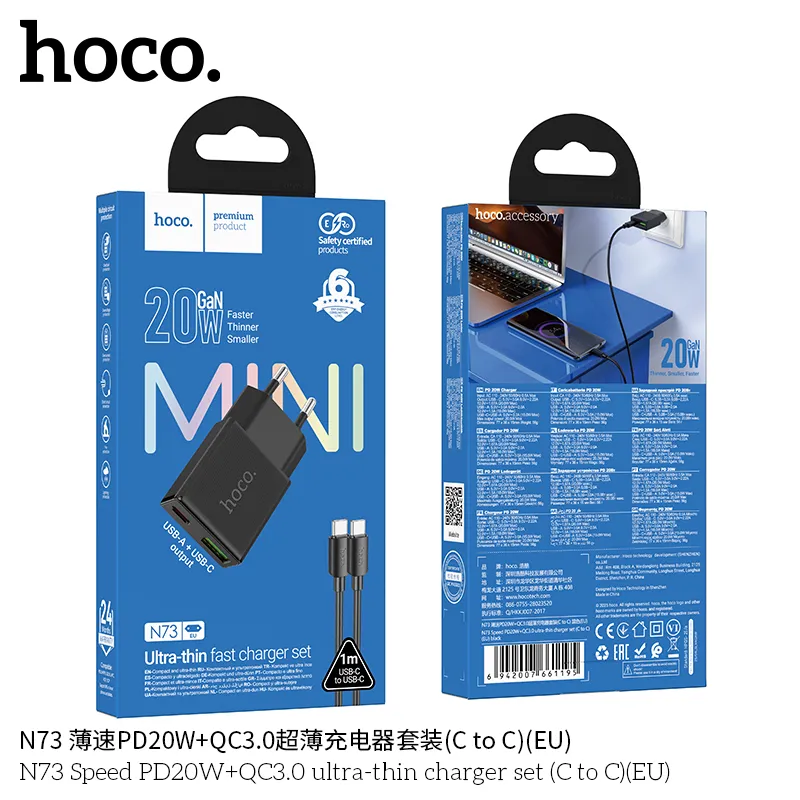 Đóng gói chắc chắn, kèm dây cáp C to C chất lượng cao