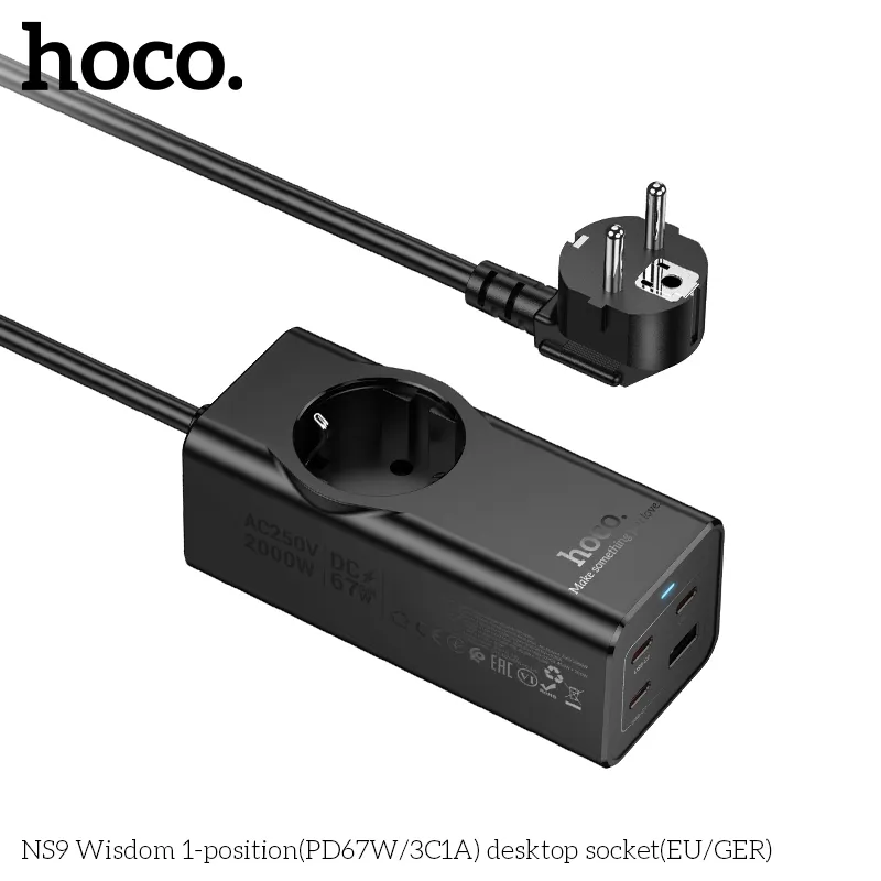 Trải nghiệm sạc nhanh an toàn với USB-C PD67W và các cổng USB-A/AFC
