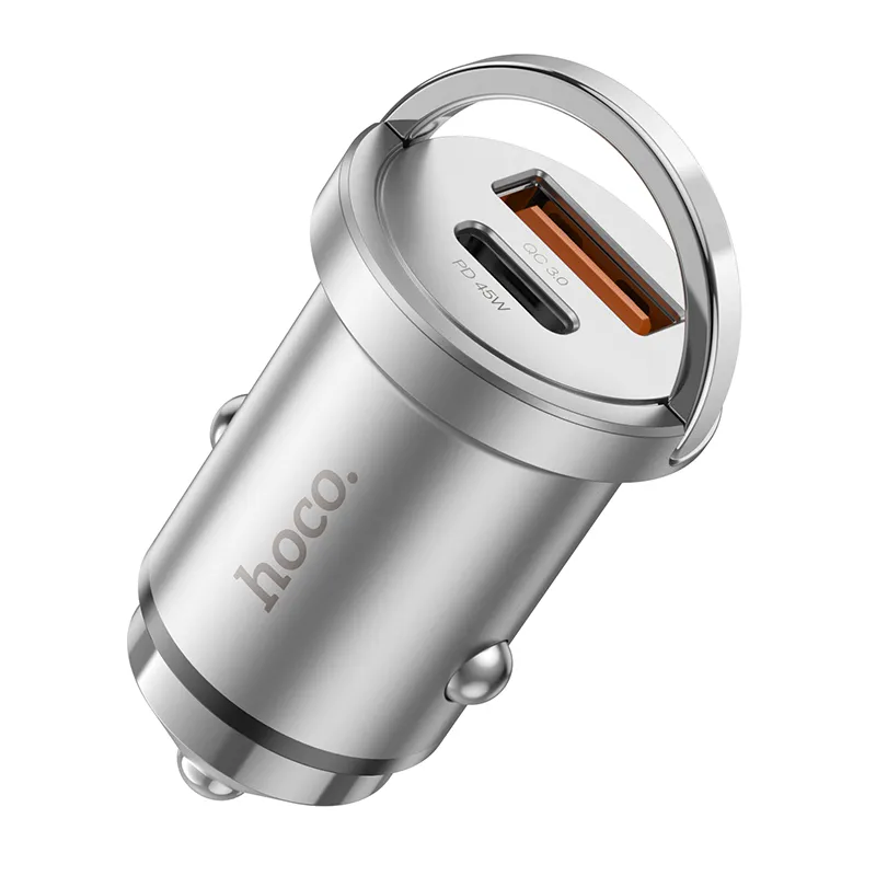 Tẩu sạc ô tô Hoco NZ10 Handy PD45W+QC3.0 thiết kế nhỏ gọn, tiện lợi sạc nhanh đa thiết bị