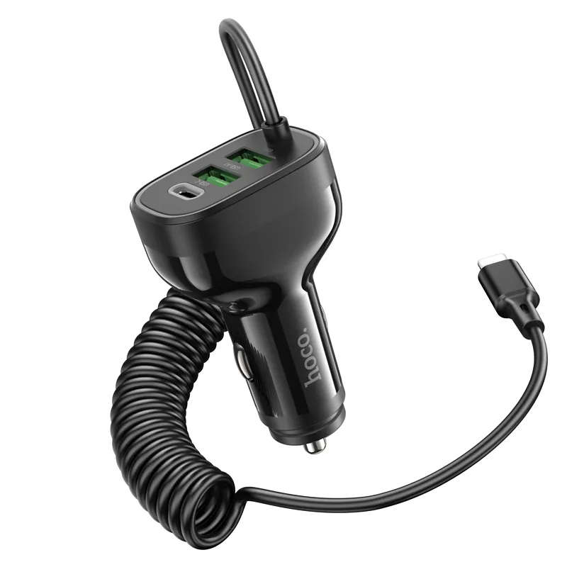 Tẩu sạc ô tô Hoco NZ11A với kiểu dáng nhỏ gọn, hiện đại
