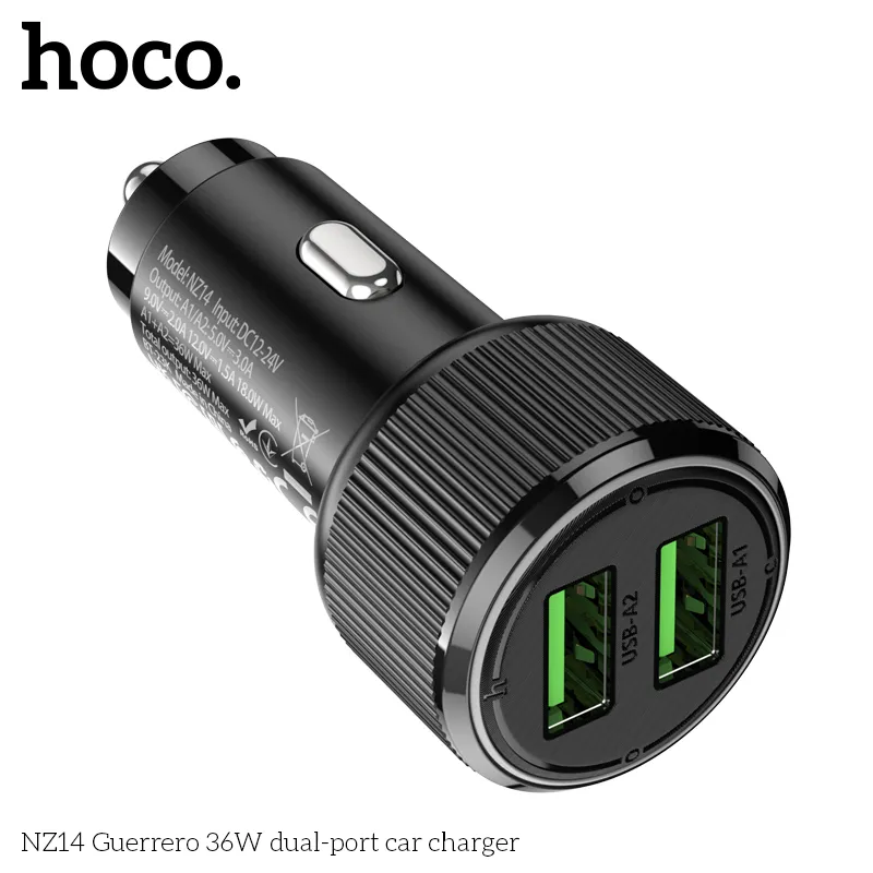 Trải nghiệm sạc an toàn cùng tẩu sạc Hoco NZ14 Guerrero
