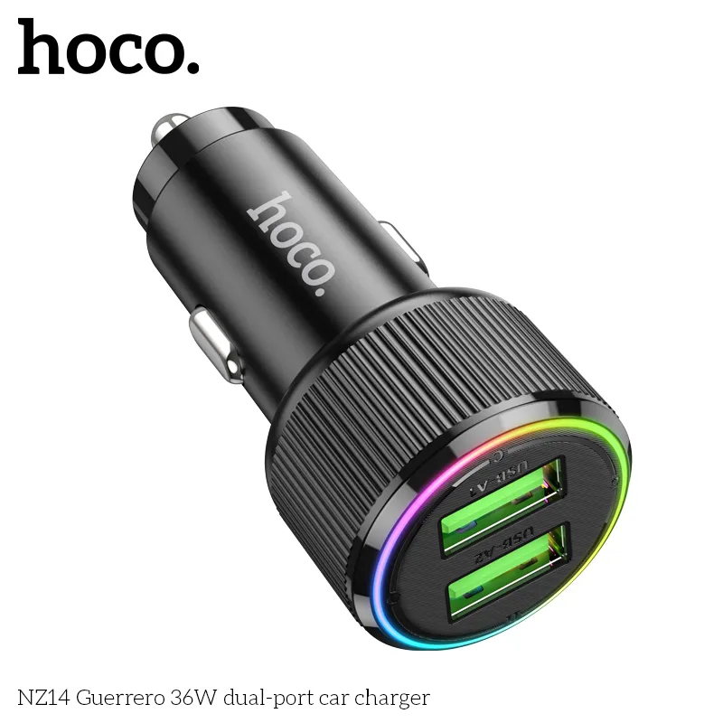 Tính năng chi tiết tẩu sạc gồm 2 cổng USB-A sạc nhanh