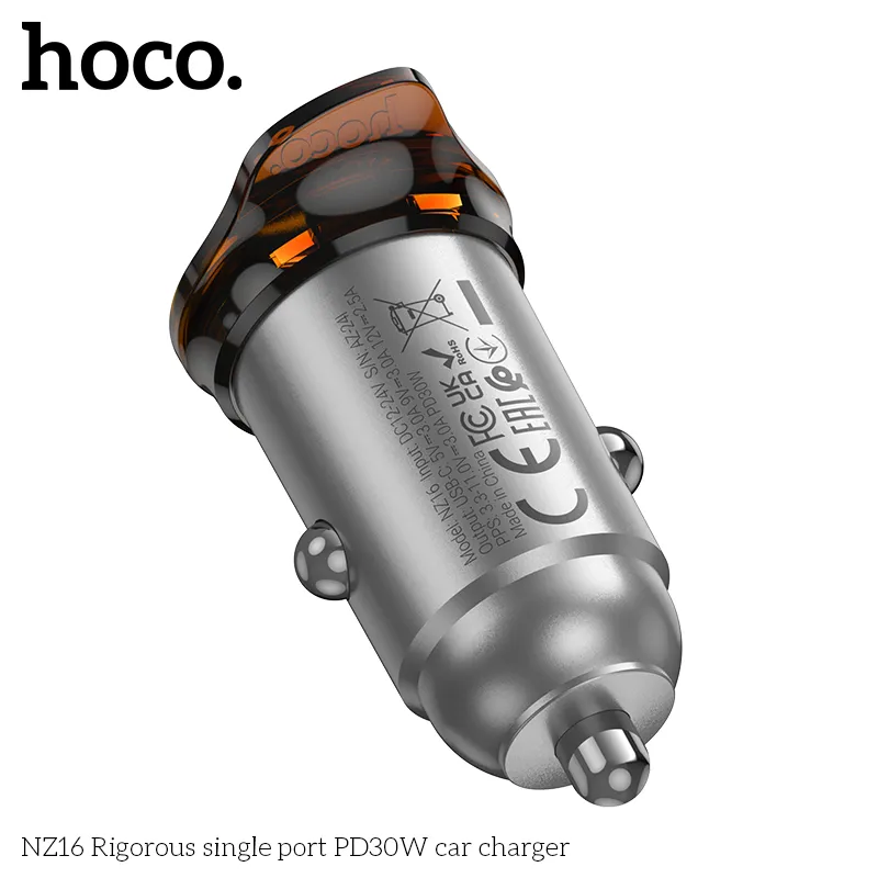 Thương hiệu Hoco uy tín hàng đầu với tẩu sạc ô tô NZ16 Rigorous PD30W