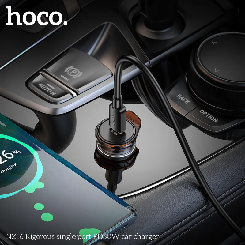 Đóng gói sản phẩm Tẩu Sạc Ô tô Hoco NZ16 sạch đẹp, bảo vệ tối ưu