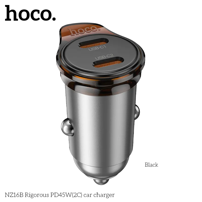 Tẩu sạc ô tô Hoco NZ16B Rigorous PD45W với thiết kế nhỏ gọn và hiệu suất cao