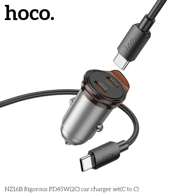 Tẩu sạc ô tô Hoco NZ16B trải nghiệm sạc nhanh ổn định tiện lợi