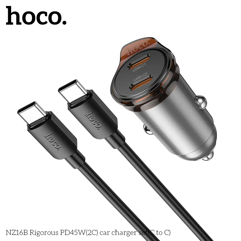 Tẩu sạc ô tô Hoco NZ16B thương hiệu Hoco uy tín chất lượng