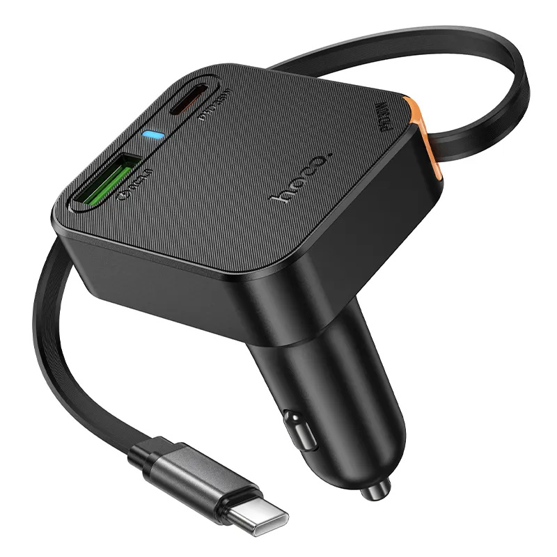 Tẩu Sạc Hoco NZ18 Guardian chất liệu PC chống cháy an toàn