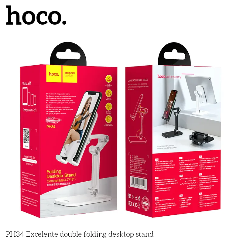 Giá Đỡ Hoco PH34 Excelente đôi gập đa năng cho điện thoại và máy tính bảng