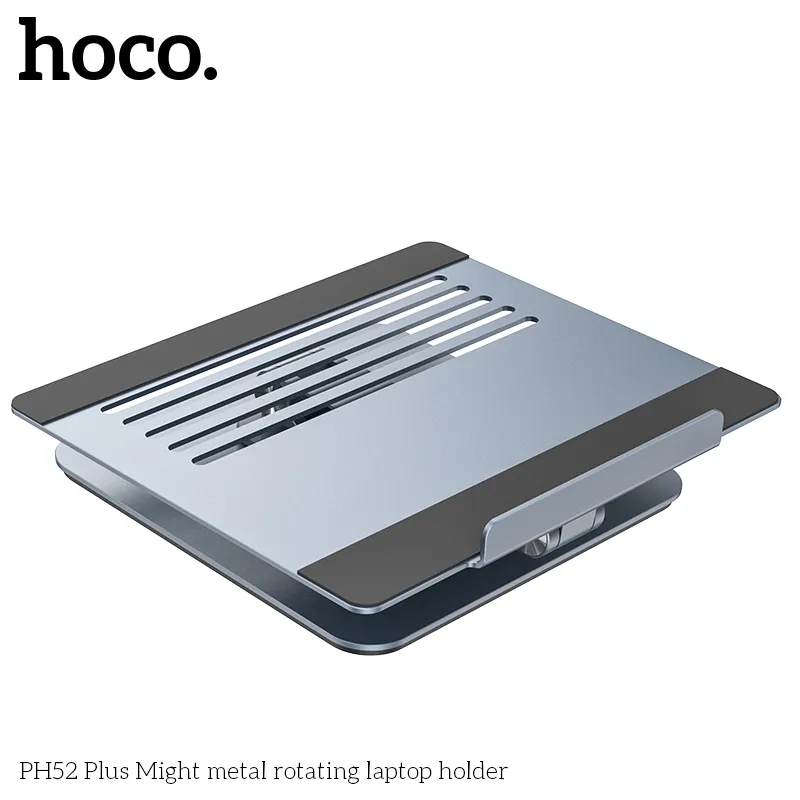 Giá Đỡ Hoco PH52 Plus Might kim loại xoay cho laptop trải nghiệm tiện lợi, dễ dàng điều chỉnh góc nghiêng
