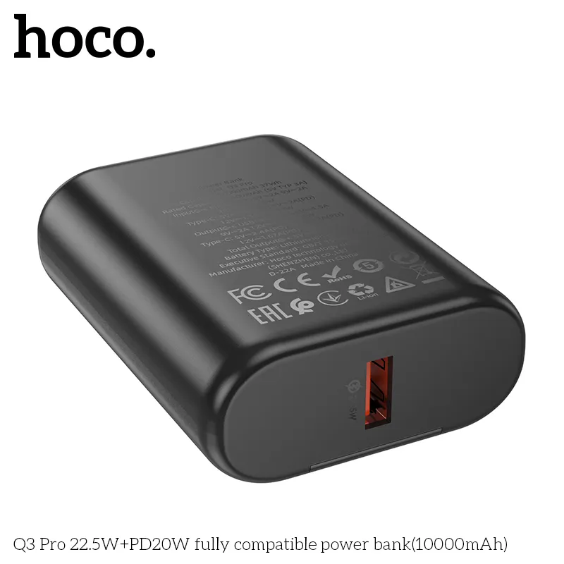 Pin Dự Phòng Hoco Q3 Pro 22.5W+PD20W thiết kế nhỏ gọn sang trọng