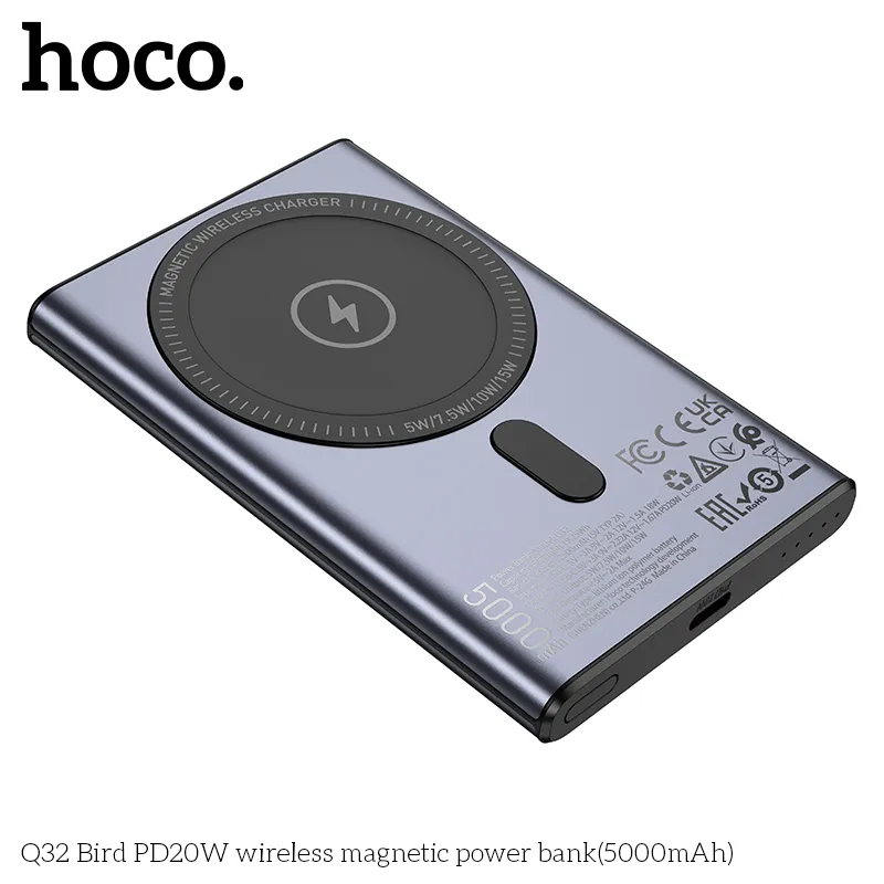 Pin Dự Phòng Hoco Q32 Bird PD20W không dây nam châm 5000mAh mô tả sản phẩm cao cấp