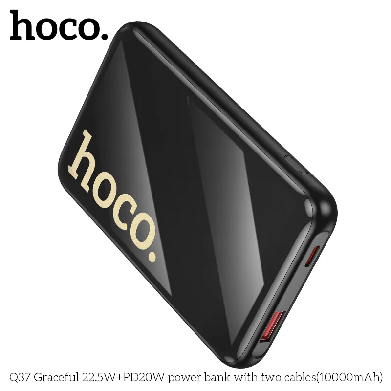 Pin Dự Phòng Hoco Q37 Graceful thiết kế gọn nhẹ, dung lượng 10000mAh tiện lợi