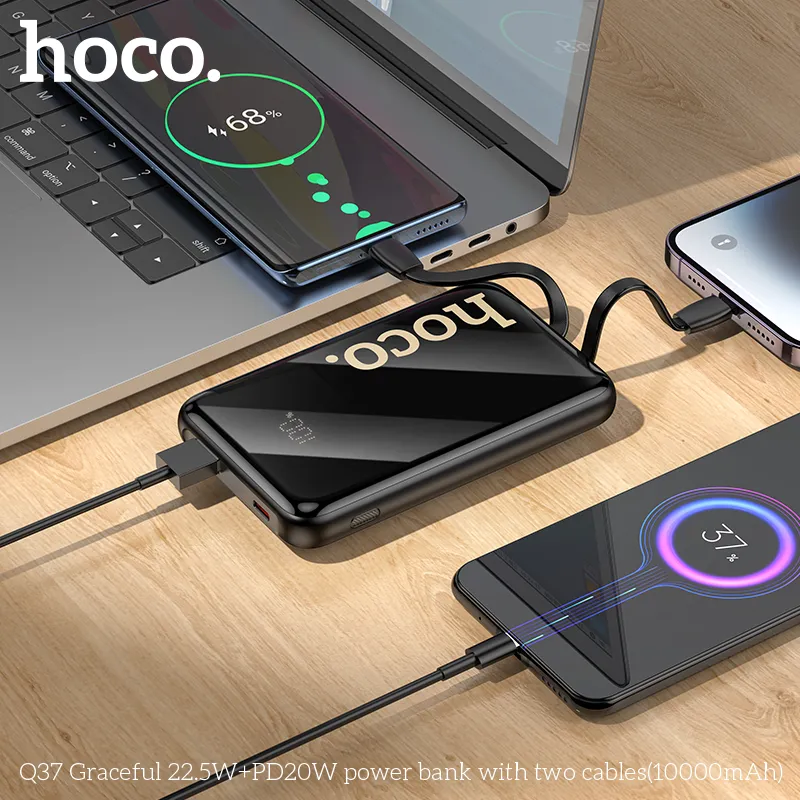 Công năng sạc nhanh 22.5W USB-A và 20W PD USB-C chuẩn QC, AFC
