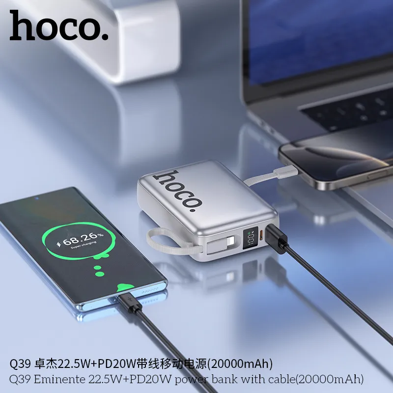 Tính năng chi tiết pin 20000mAh dung lượng lớn, hỗ trợ QC, PD, AFC đa chuẩn sạc