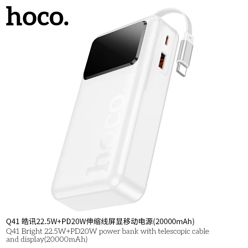 Công suất sạc PD 20W và USB-A 22.5W mạnh mẽ