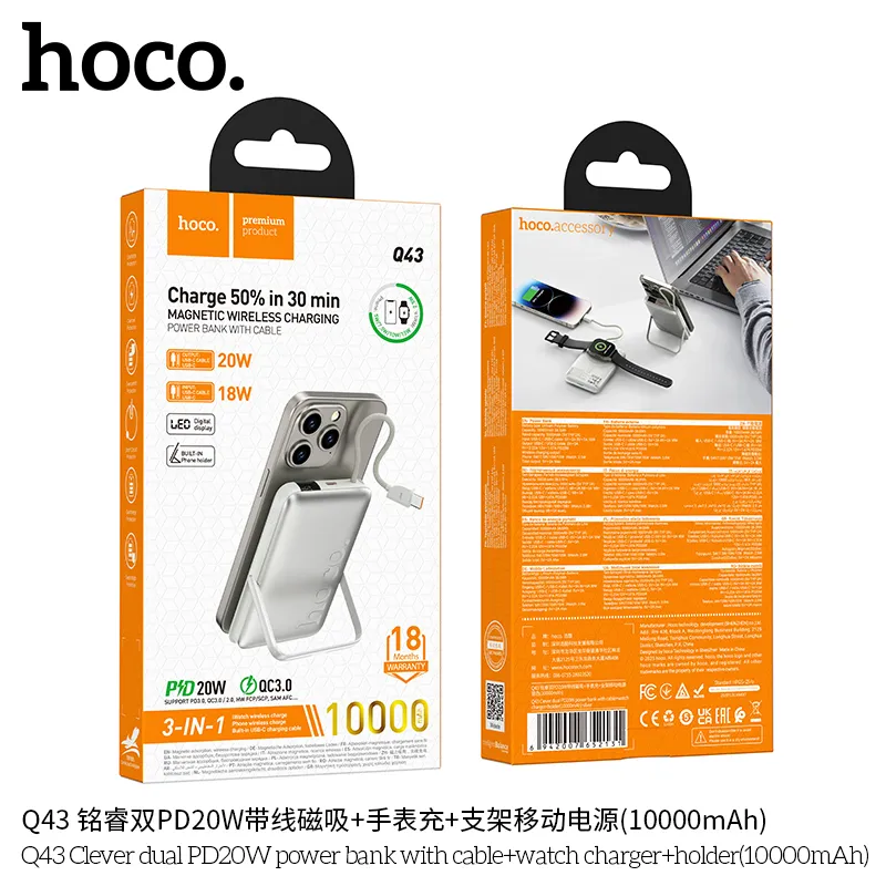 Công năng sạc nhanh PD 20W dual cổng tiện lợi