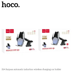 Giá Đỡ Ô Tô Sạc Không Dây Hoco S14 Surpass Automatic Induction