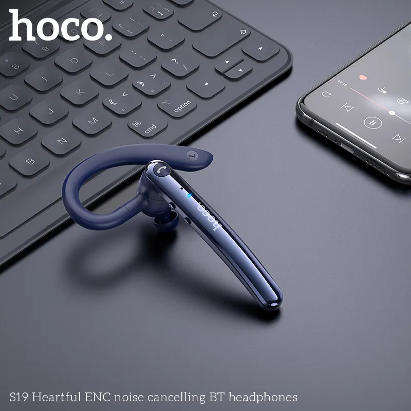 Tai nghe Bluetooth 1 tai Hoco S19 Heartful ENC Noise Cancelling thiết kế nhỏ gọn tiện dụng