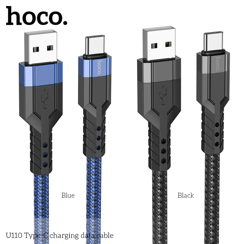 Kích thước 1,2m, dây siêu dày OD6mm Cáp Sạc Type-C Hoco U110