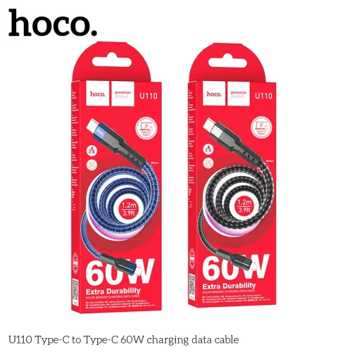 Cáp Sạc Type-C to Type-C Hoco U110 60W