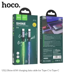 Cáp Sạc Type-C to Type-C Hoco U112 Shine 60W