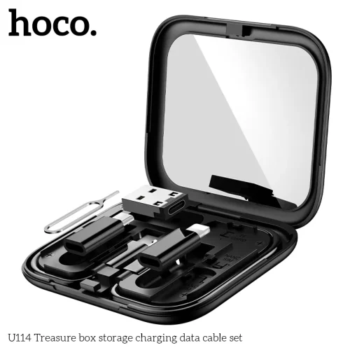Cáp Sạc Type-C Hoco U114 Treasure Box Storage Cable Set