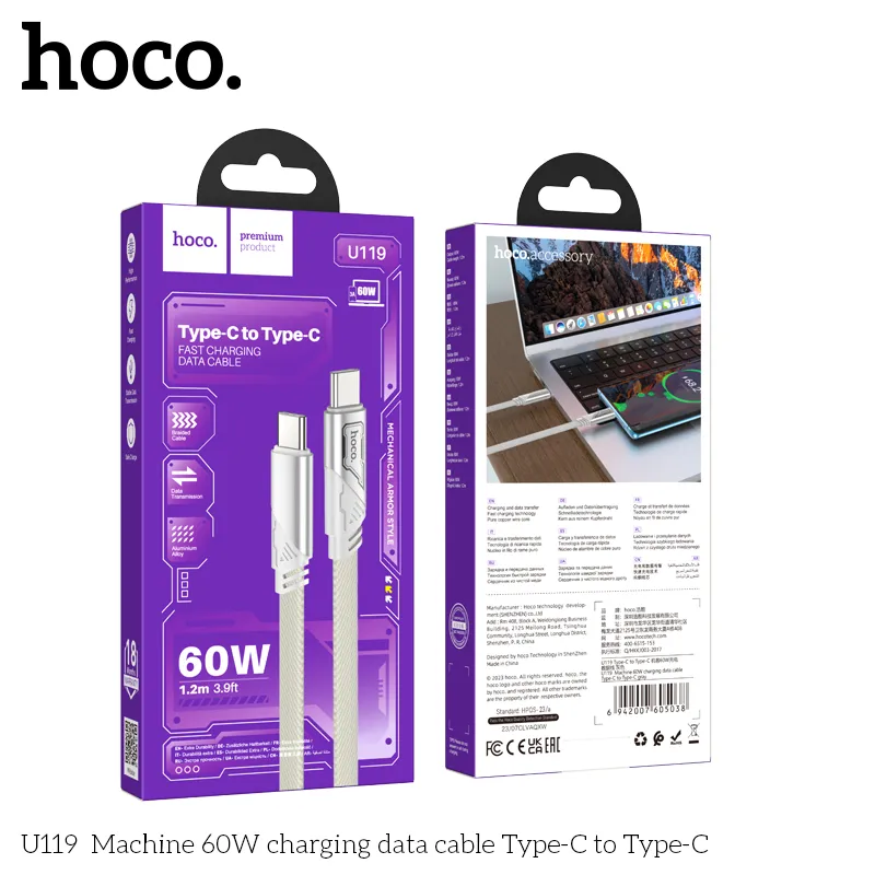 Tính năng nổi bật gồm lõi cáp chất lượng cao, hỗ trợ 3A sạc nhanh thiết bị
