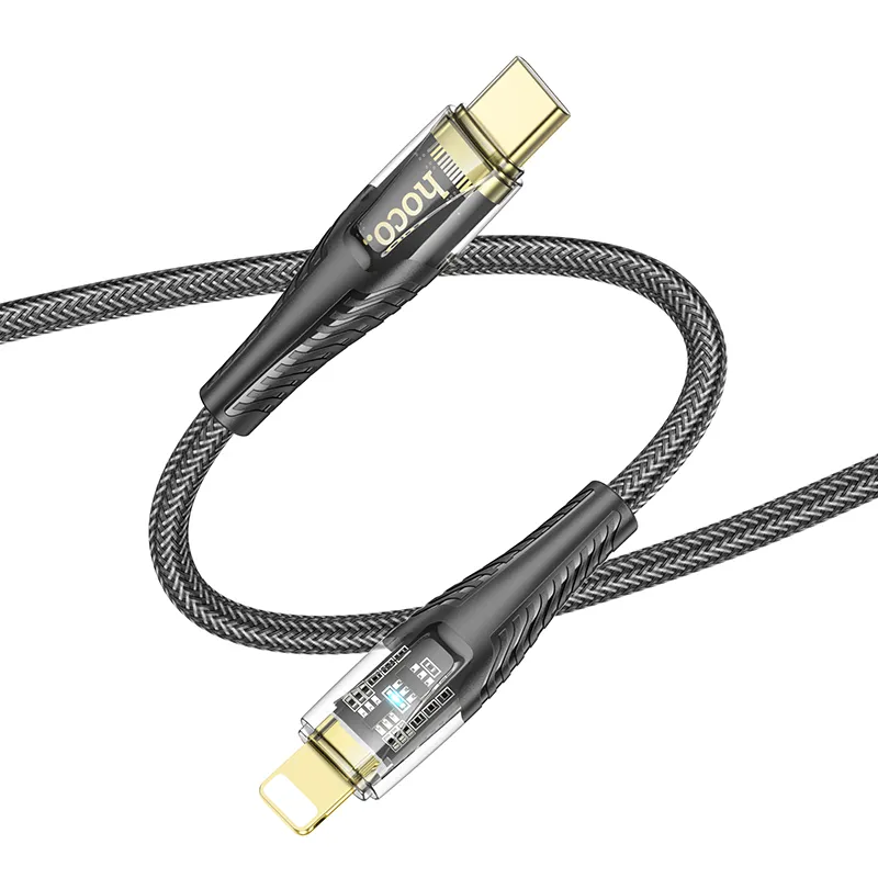 Cáp sạc PD iP Hoco U121 hỗ trợ sạc nhanh 27W, tương thích Apple PD