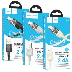 Cáp Sạc iP Hoco U129 Spirit Transparent