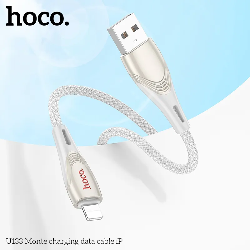 Cáp Sạc iP Hoco U133 Monte thương hiệu uy tín Hoco chất lượng cao