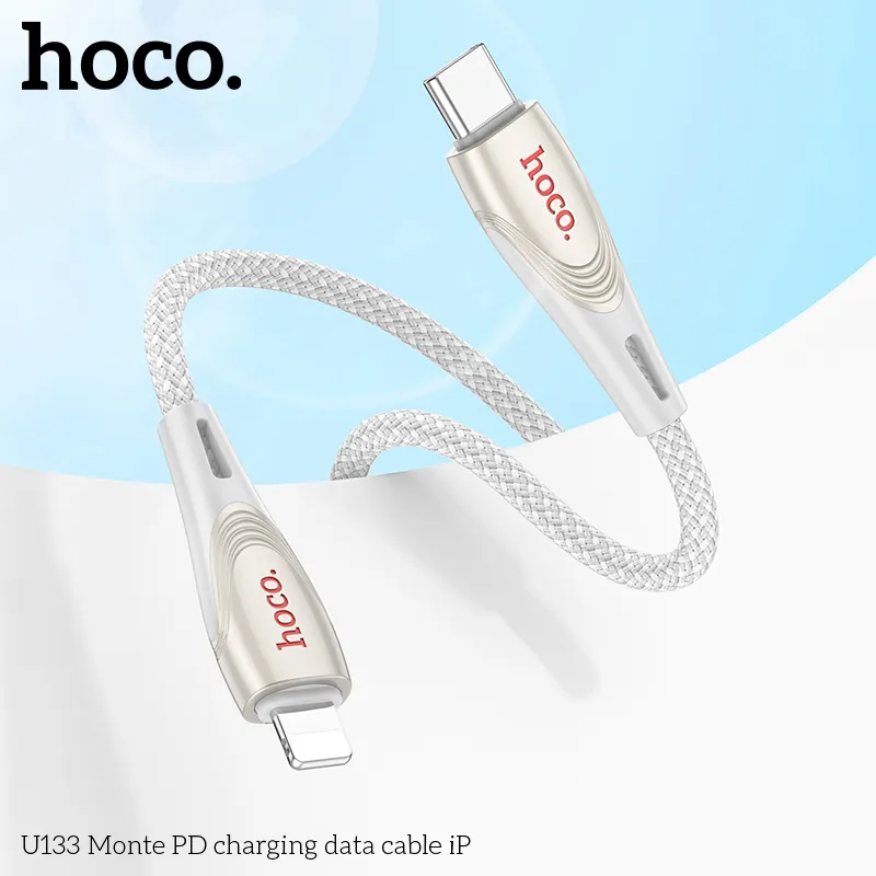 Thương hiệu Hoco uy tín, chất lượng với cáp sạc PD iP U133 Monte chính hãng