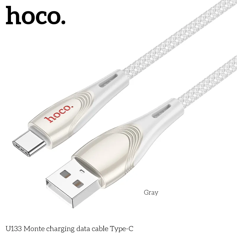 Trải nghiệm ổn định với Cáp Sạc Type-C Hoco U133 Monte chuẩn công nghệ