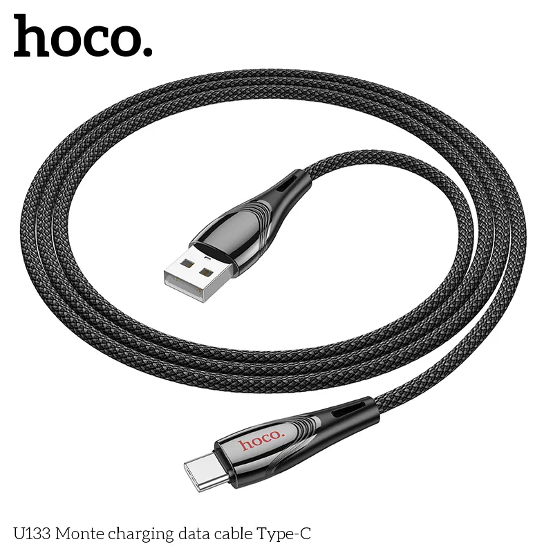 Cáp Sạc Type-C Hoco U133 Monte thương hiệu uy tín Hoco chính hãng