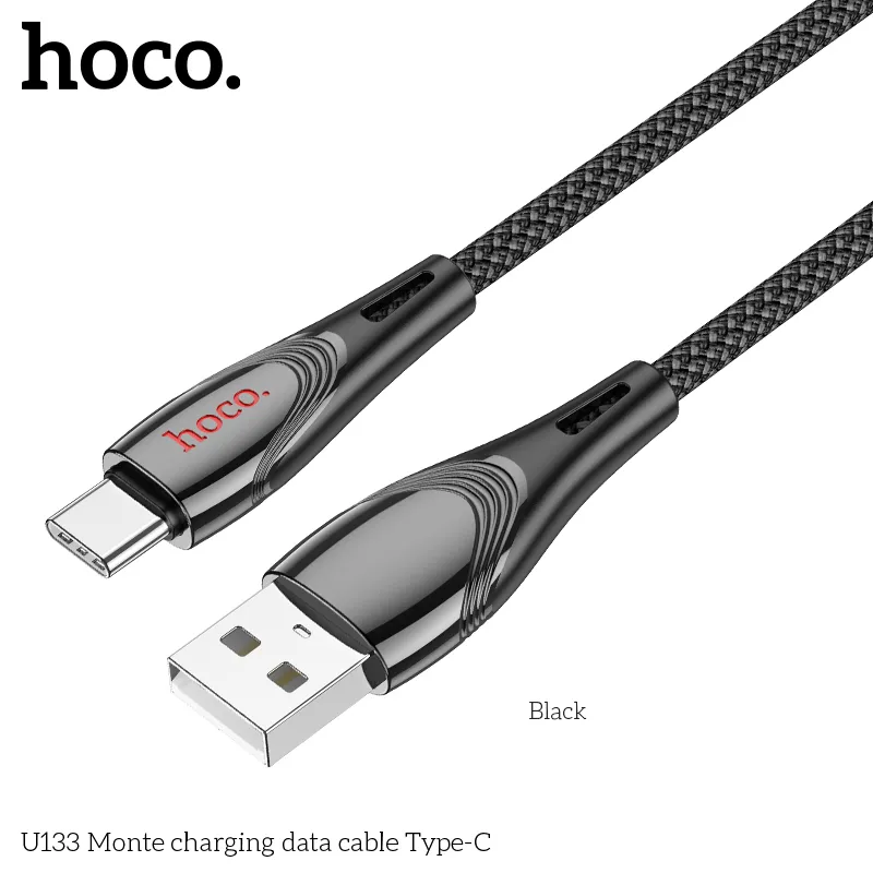 Đóng gói Cáp Sạc Type-C Hoco U133 Monte chắc chắn giao hàng an toàn